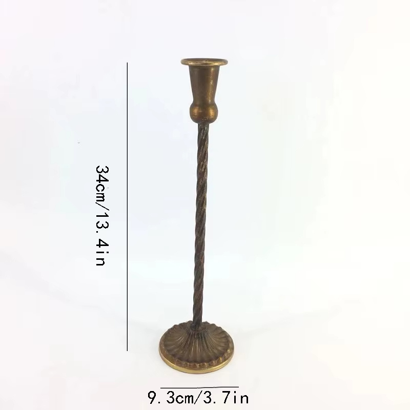 Ljusstake i Klassisk Metallisk Design – 5 Storlekar & 4 Färger