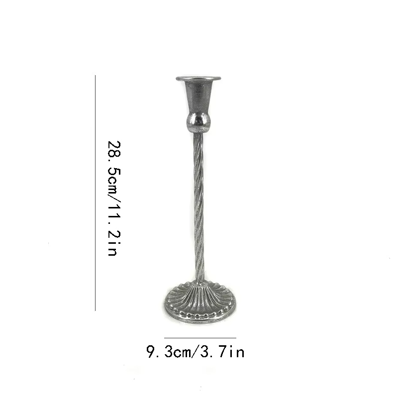 Ljusstake i Klassisk Metallisk Design – 5 Storlekar & 4 Färger
