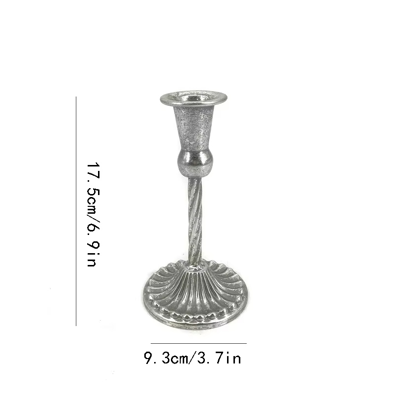Ljusstake i Klassisk Metallisk Design – 5 Storlekar & 4 Färger