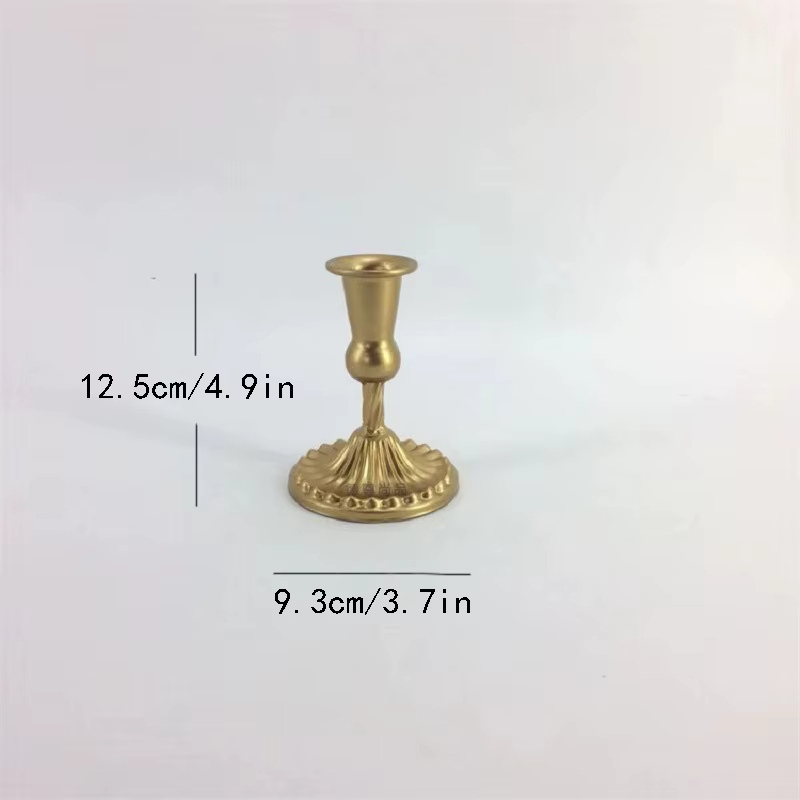 Ljusstake i Klassisk Metallisk Design – 5 Storlekar & 4 Färger