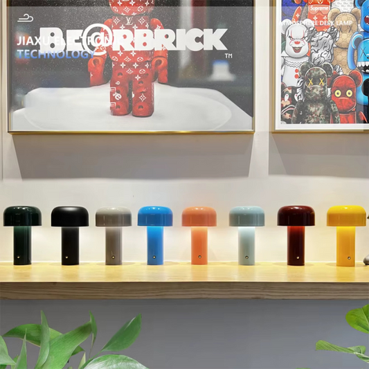 Svamplampa Bordslampa LED – Retro Design i Flera Färger