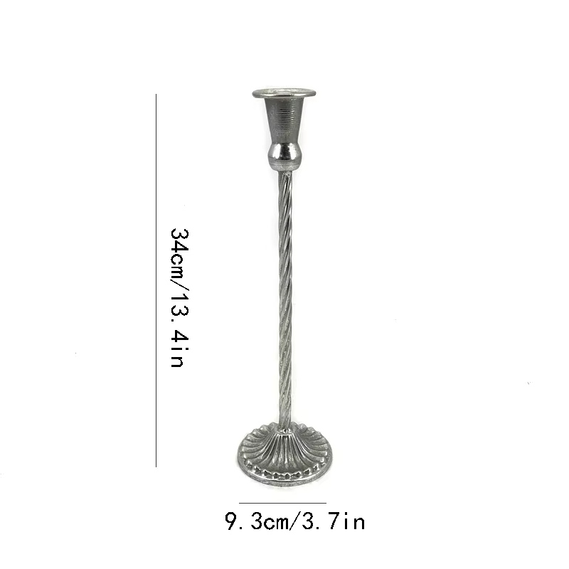 Ljusstake i Klassisk Metallisk Design – 5 Storlekar & 4 Färger