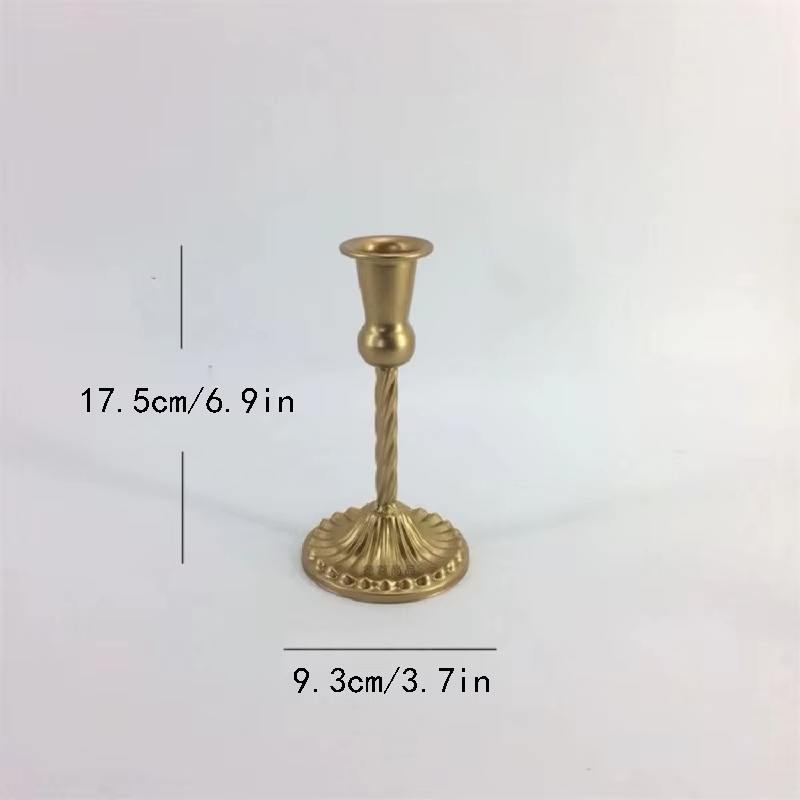 Ljusstake i Klassisk Metallisk Design – 5 Storlekar & 4 Färger
