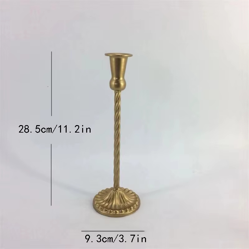 Ljusstake i Klassisk Metallisk Design – 5 Storlekar & 4 Färger