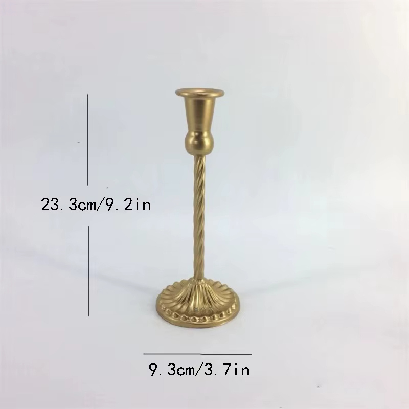 Ljusstake i Klassisk Metallisk Design – 5 Storlekar & 4 Färger