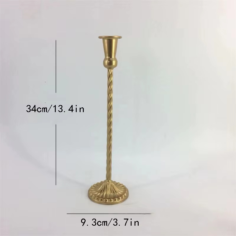 Ljusstake i Klassisk Metallisk Design – 5 Storlekar & 4 Färger