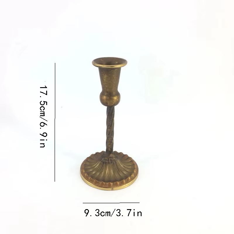Ljusstake i Klassisk Metallisk Design – 5 Storlekar & 4 Färger