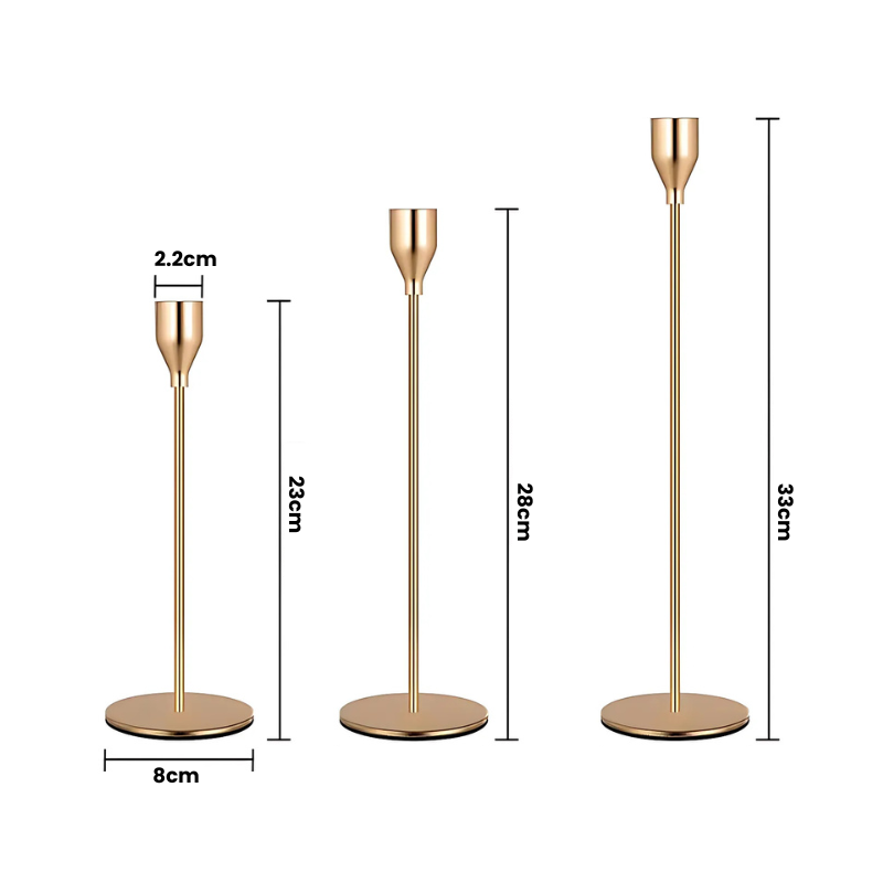 Exklusivt 3-pack Ljusstakar