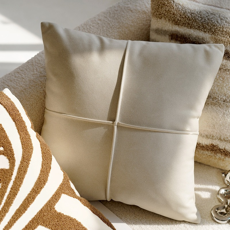 Kuddfodral i Beige & Bruna Toner 45 x 45 cm – Stilfulla Prydnadskuddar i Modern Design
