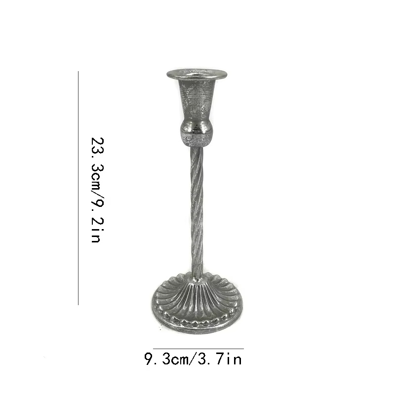 Ljusstake i Klassisk Metallisk Design – 5 Storlekar & 4 Färger