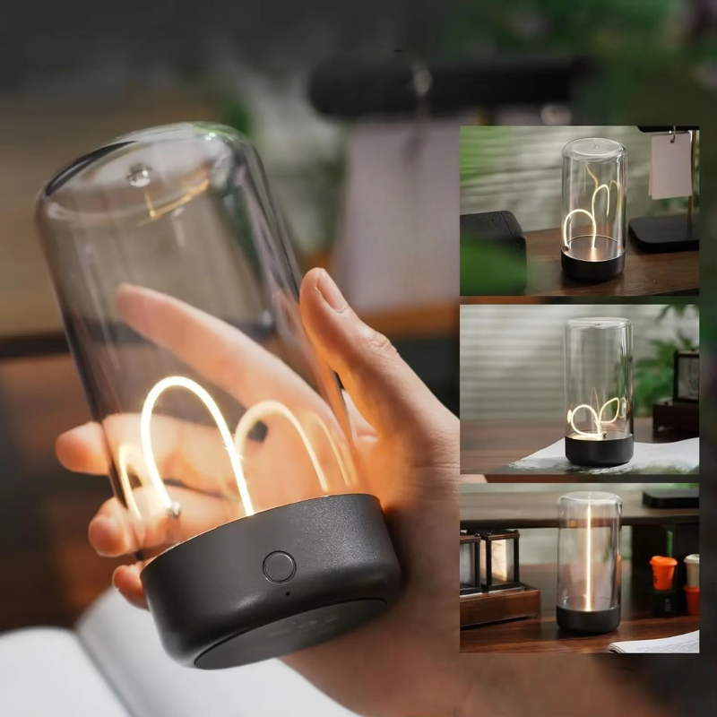 Magnetisk LED-lampa med Touch och Dimbart Ljus