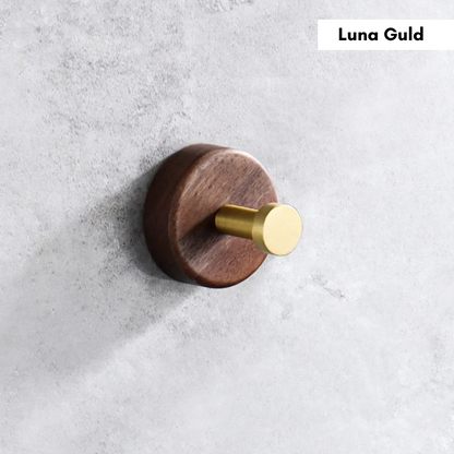 Väggkrok i Valnöt & Metall – Stilren Design för Hemmet