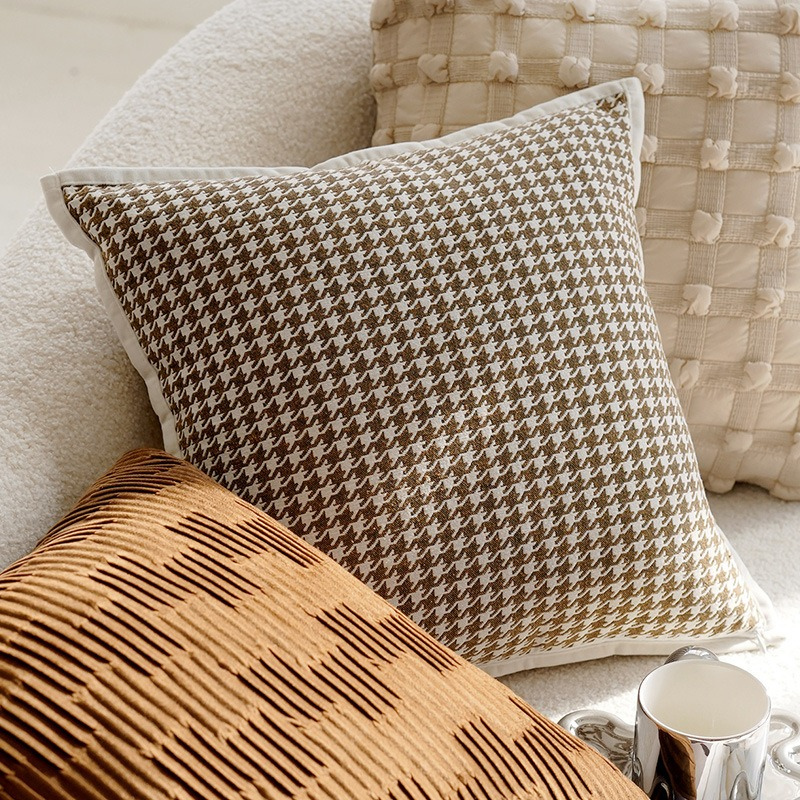Kuddfodral i Beige & Bruna Toner 45 x 45 cm – Stilfulla Prydnadskuddar i Modern Design