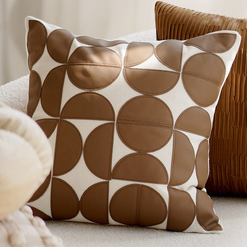 Kuddfodral i Beige & Bruna Toner 45 x 45 cm – Stilfulla Prydnadskuddar i Modern Design