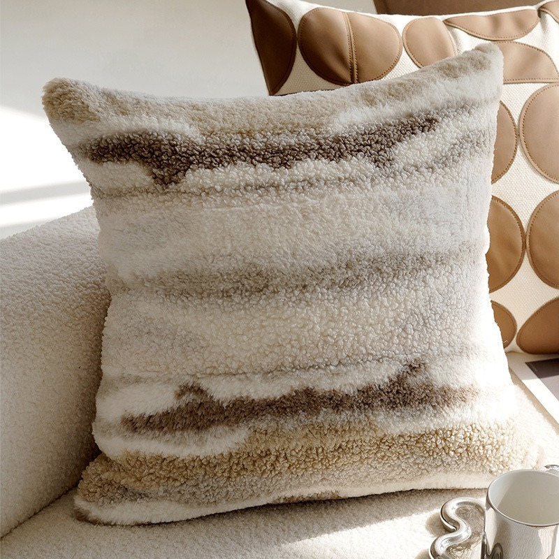 Kuddfodral i Beige & Bruna Toner 45 x 45 cm – Stilfulla Prydnadskuddar i Modern Design